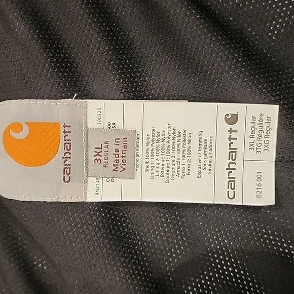 Carhartt Storm Defender Pants Waterproof Workwear Side Adjust size 3XL Regular - Picture 3 of 10